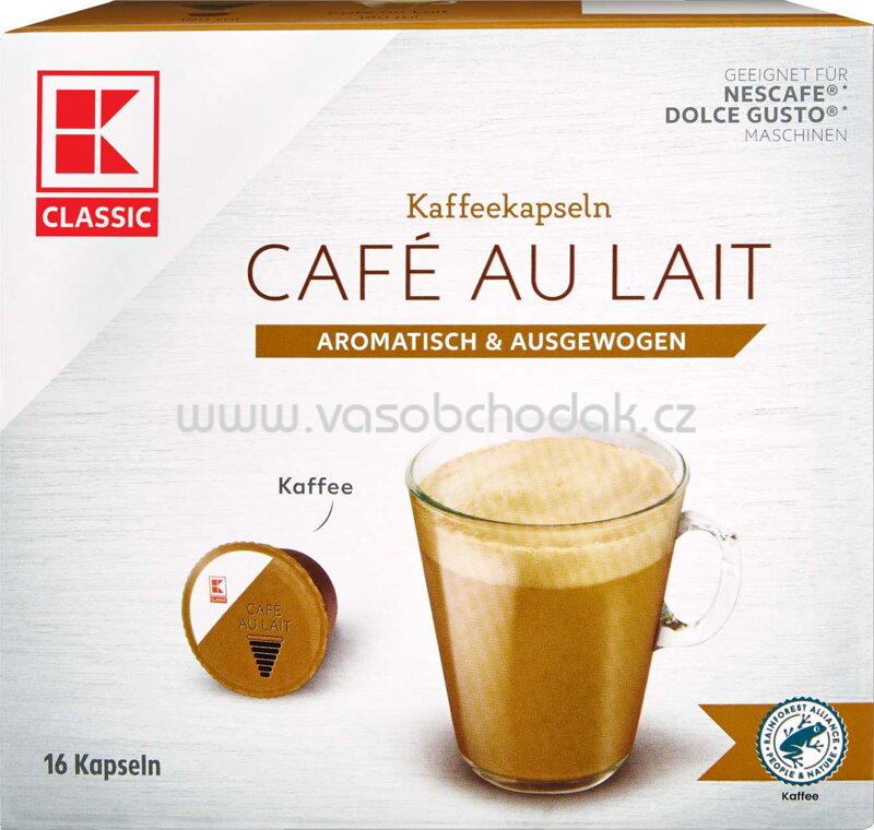 K-Classic Kaffeekapsel Dolce Gusto Café au Lait, 16 St K-Classic Kaffeekapsel Dolce Gusto Café au Lait, 16 St