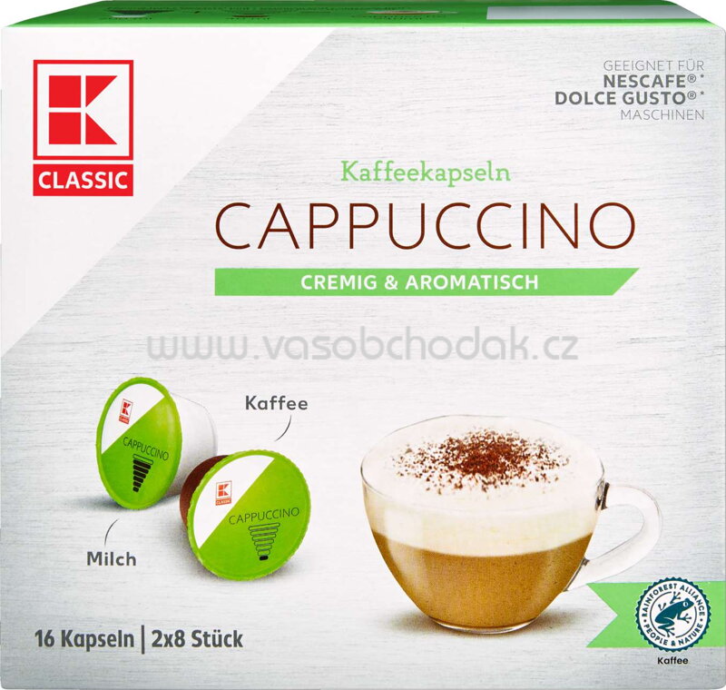 K-Classic Kaffeekapsel Dolce Gusto Cappuccino, 16 St