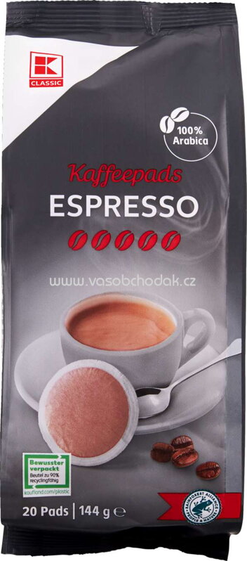 K-Classic Kaffeepads Espresso, 144g