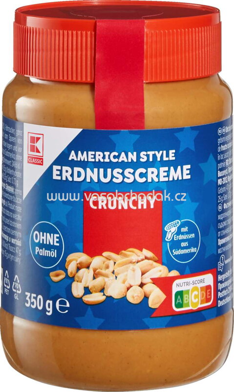 K-Classic Erdnusscreme Crunchy, 350g K-Classic Erdnusscreme Crunchy, 350g