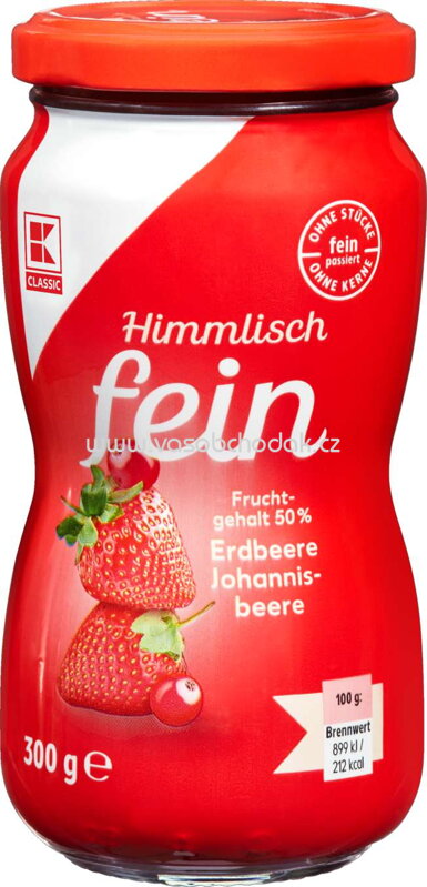 K-Classic Himmlisch Fein Erdbeere-Johannisbeere, 300g K-Classic Himmlisch Fein Erdbeere-Johannisbeere, 300g