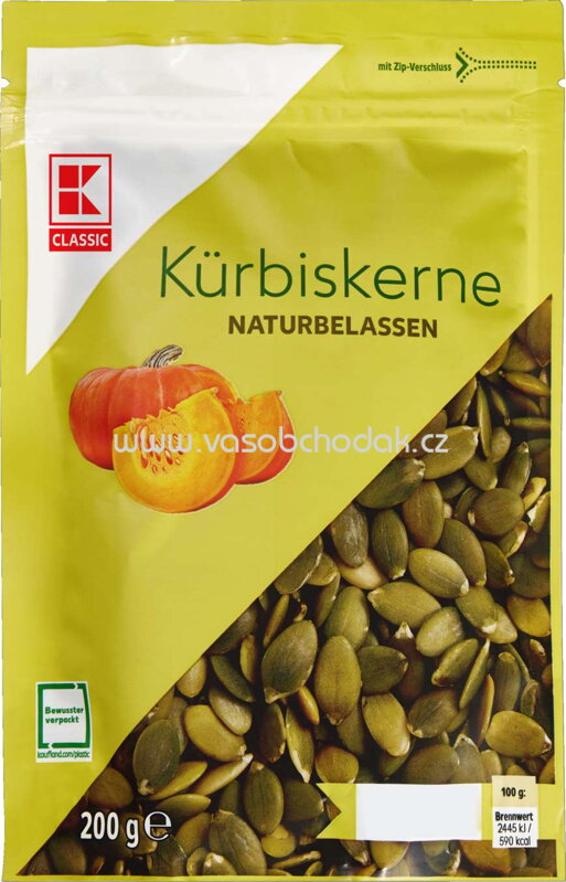 K-Classic Kürbiskerne, 200g K-Classic Kürbiskerne, 200g