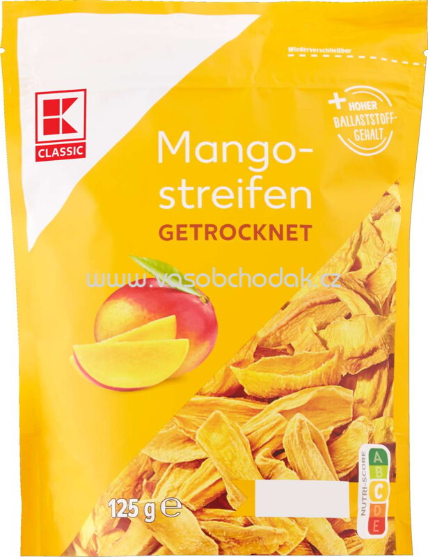 K-Classic Mangostreifen, getrocknet, 125g