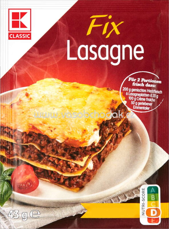 K-Classic Fix Lasagne, 1 St K-Classic Fix Lasagne, 1 St