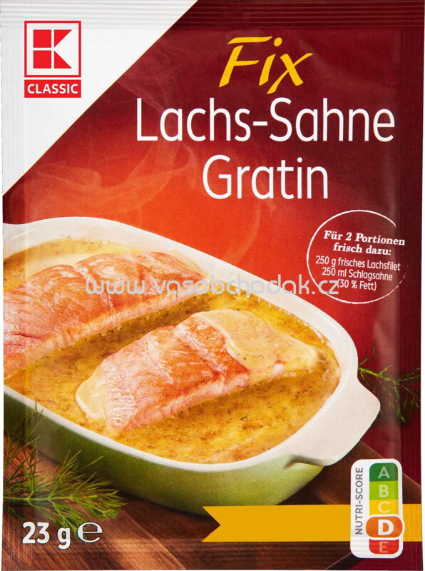 K-Classic Fix Lachs Sahne Gratin, 1 St