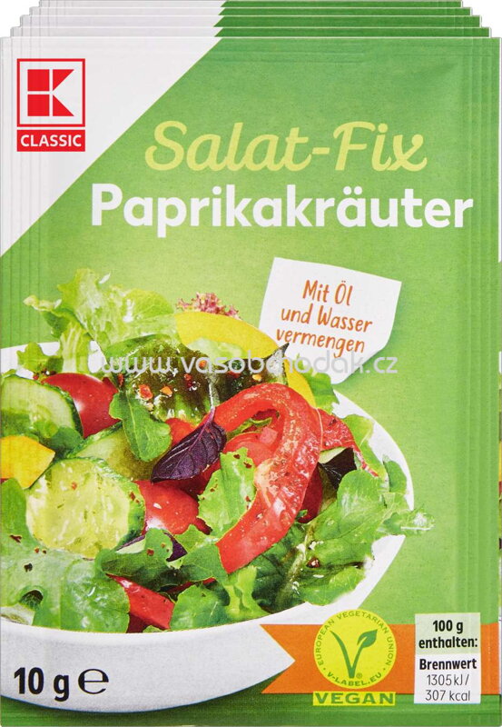 K-Classic Salat Fix Paprikakräuter, 5x10g K-Classic Salat Fix Paprikakräuter, 5x10g