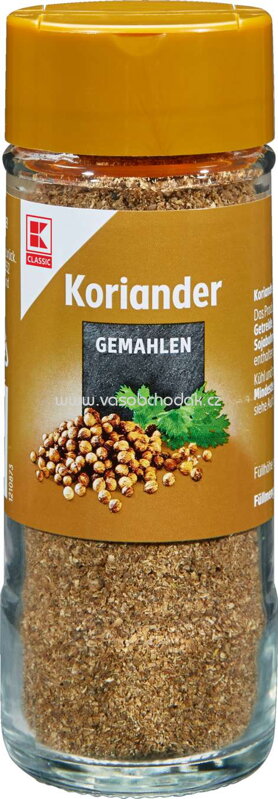 K-Classic Koriander, gemahlen, 30g