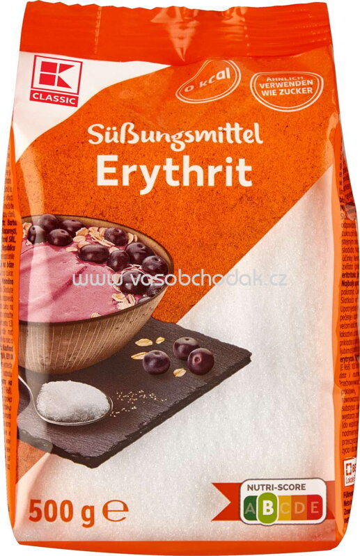 K-Classic Süßungsmittel Erythrit, 500g K-Classic Süßungsmittel Erythrit, 500g