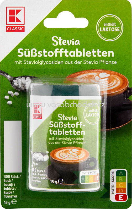 K-Classic Stevia Süßstofftabletten, 300 St