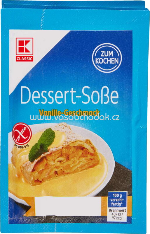 K-Classic Dessert Soße Vanille Geschmack, zum Kochen, 3 St K-Classic Dessert Soße Vanille Geschmack, zum Kochen, 3 St