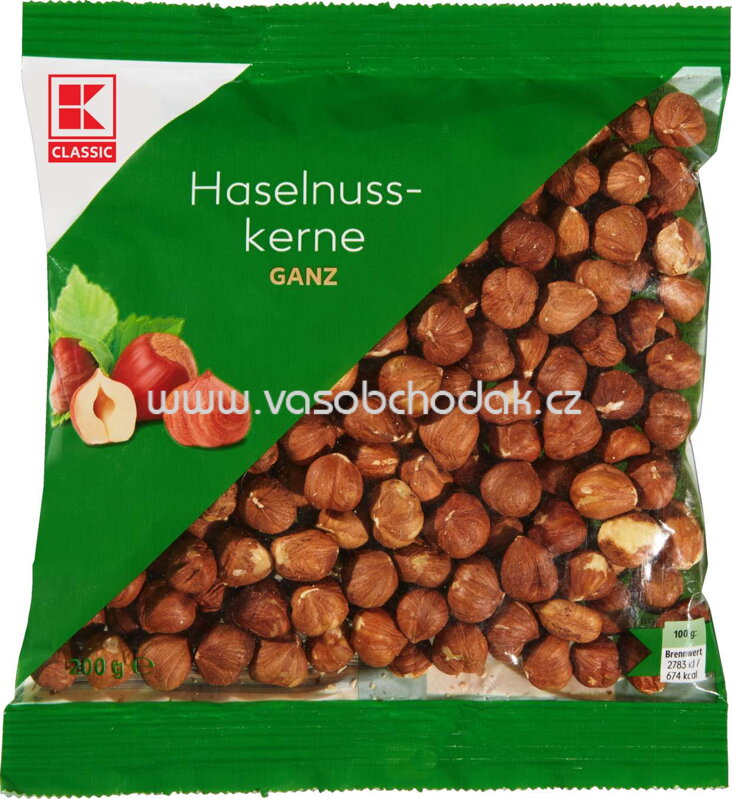 K-Classic Haselnusskerne Ganz, 200g K-Classic Haselnusskerne Ganz, 200g