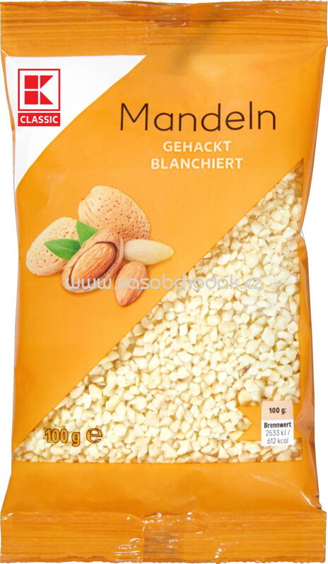 K-Classic Mandeln, gehackt, blanchiert, 100g K-Classic Mandeln, gehackt, blanchiert, 100g