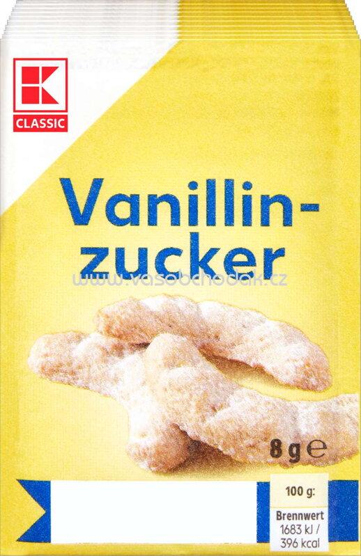 K-Classic Vanillin Zucker, 10 St, 80g