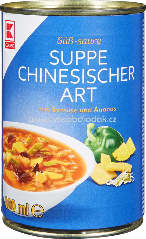 K-Classic Suppe Chinesischer Art mit Gemüse und Ananas, 400 ml