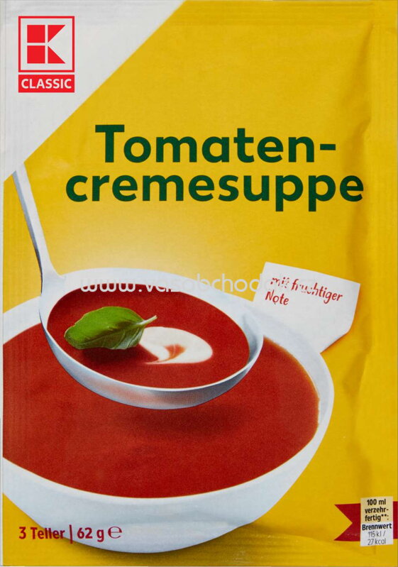 K-Classic Tomatencremesuppe, 3 Portionen, 62g