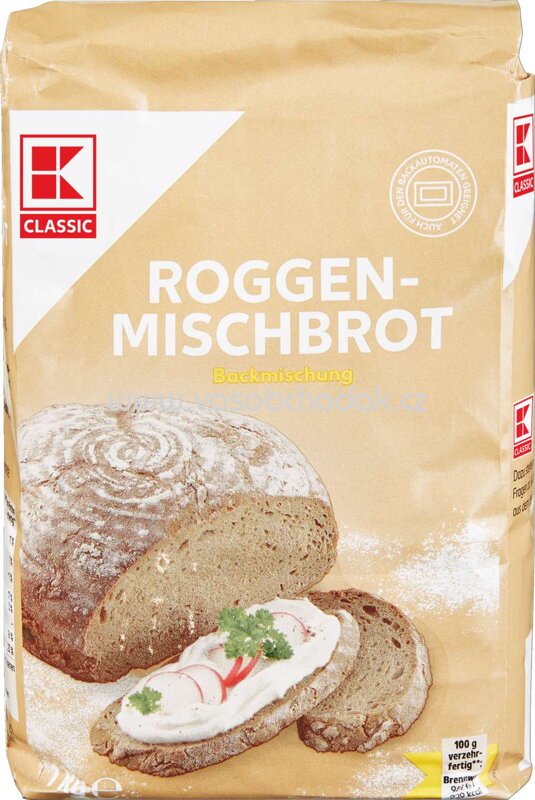 K-Classic Brotbackmischung Roggenmischbrot, 1kg K-Classic Brotbackmischung Roggenmischbrot, 1kg