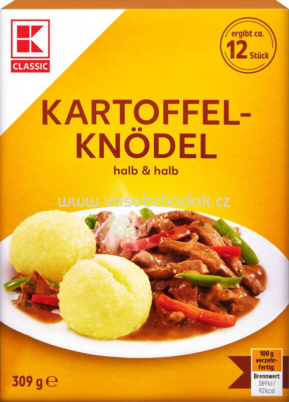K-Classic Kartoffelknödel halb&halb, 309g