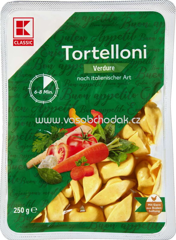 K-Classic Tortelloni Verdure nach italienische Art, 250g K-Classic Tortelloni Verdure nach italienische Art, 250g
