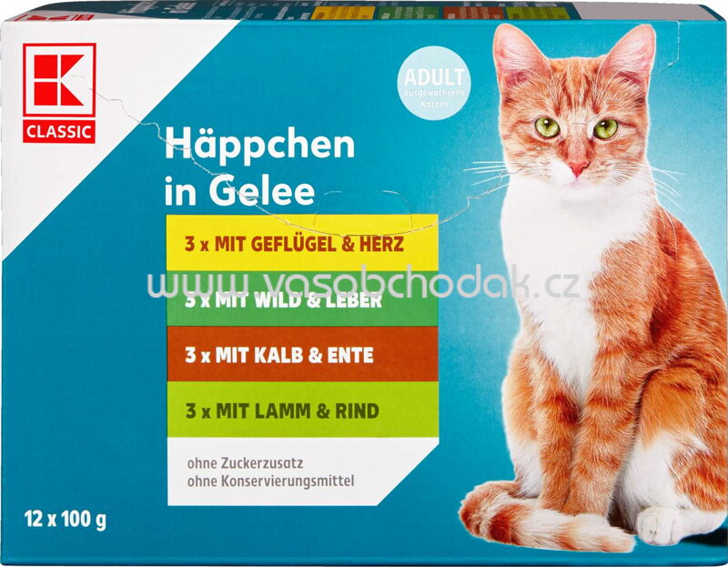 K-Classic Häppchen in Gelee, 12x100g K-Classic Häppchen in Gelee, 12x100g