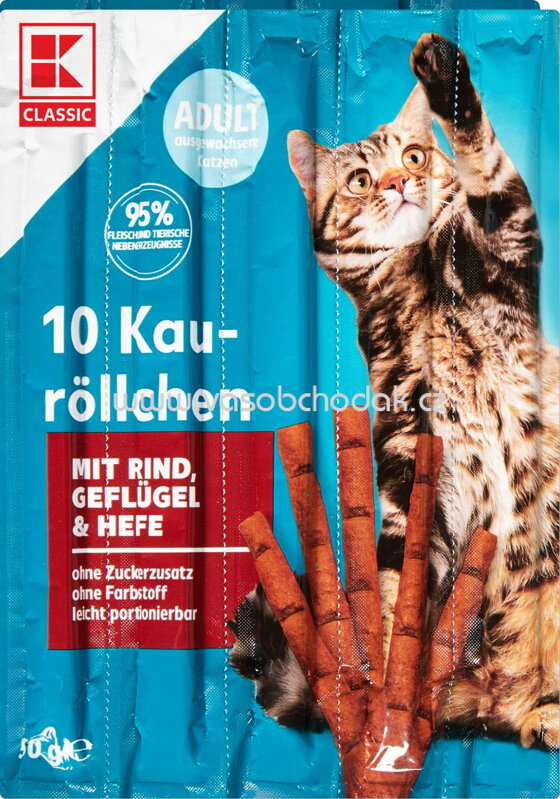 K-Classic 10 Kauröllchen mit Rind, Geflügel & Hefe, 10x5g K-Classic 10 Kauröllchen mit Rind, Geflügel & Hefe, 10x5g
