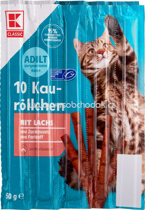 K-Classic 10 Kauröllchen mit Lachs, 10x5g K-Classic 10 Kauröllchen mit Lachs, 10x5g