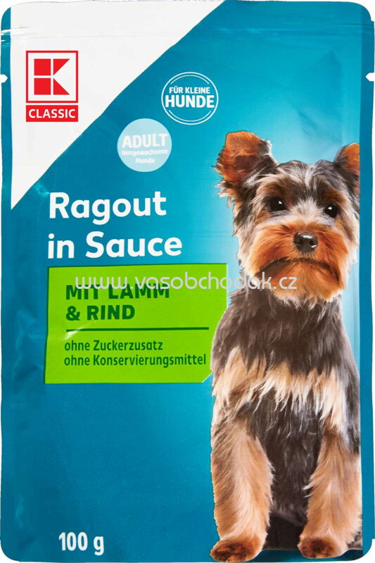 K-Classic Ragout in Sauce mit Lamm & Rind, 100g