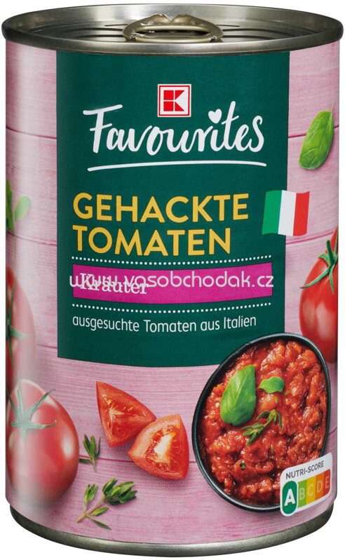 K-Favourites Gehackte Tomaten Kräuter, 400g K-Favourites Gehackte Tomaten Kräuter, 400g
