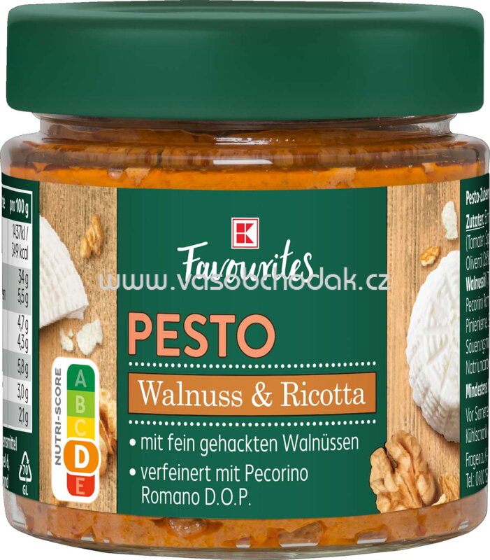 K-Favourites Pesto Walnuss & Ricotta, 180g K-Favourites Pesto Walnuss & Ricotta, 180g