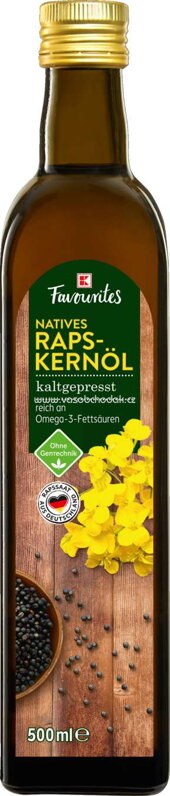 K-Favourites Natives Rapskernöl, 500 ml