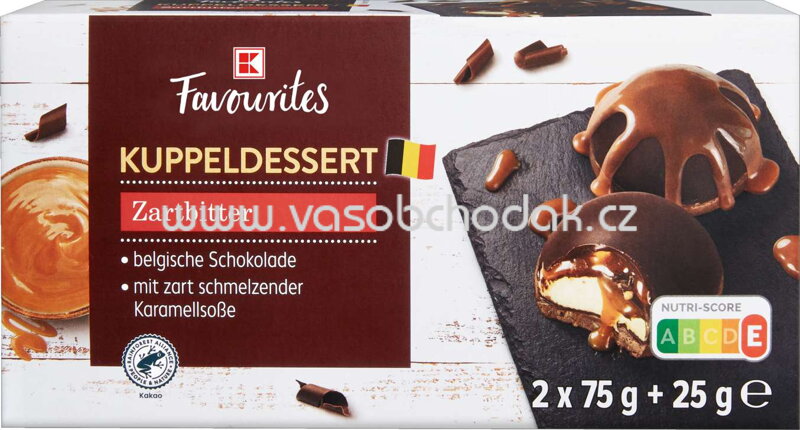 K-Favourites Kuppeldessert Zartbitter, 2x75g K-Favourites Kuppeldessert Zartbitter, 2x75g