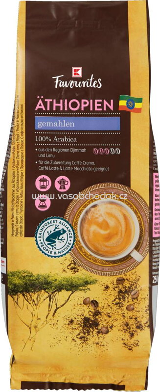 K-Favourites Äthiopien, gemahlen, 250g K-Favourites Äthiopien, gemahlen, 250g