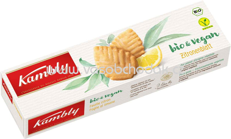 Kambly bio & vegan Zitronenblatt, 100g