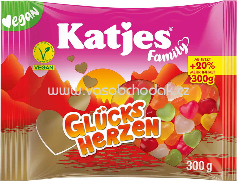 Katjes Family Glücksherzen, 300g