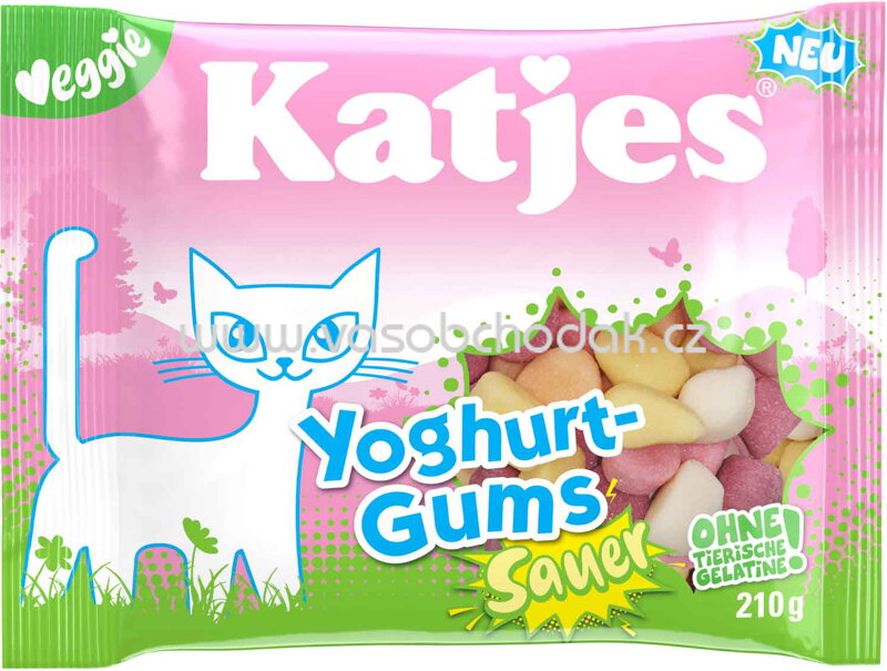 Katjes Yoghurt-Gums Sauer, 210g