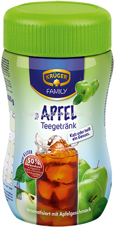 Krüger Teegetränk Apfel 50% Weniger Kalorien, 400g