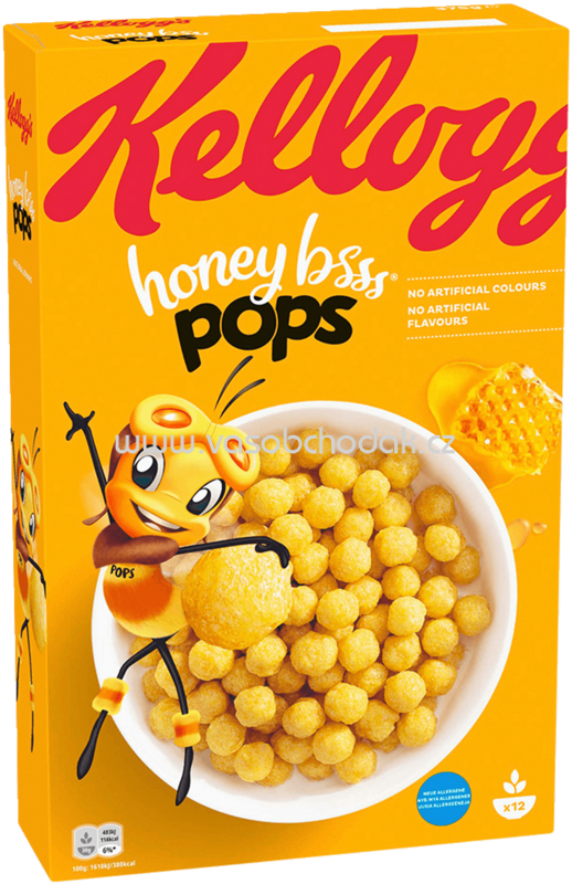 Kellogg's Honey Bsss Pops, 375g