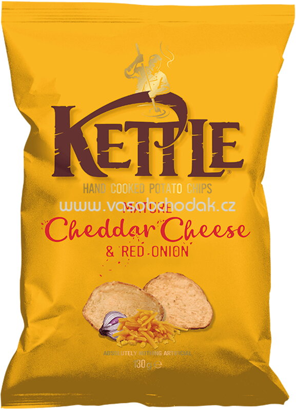 Kettle Chips Mature Cheddar Cheese & Red Onion, 130g