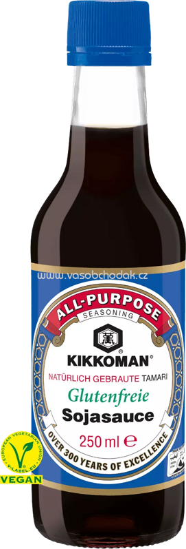 Kikkoman natürlich gebraute Tamari glutenfreie Sojasauce, 250 ml Kikkoman natürlich gebraute Tamari glutenfreie Sojasauce, 250 ml