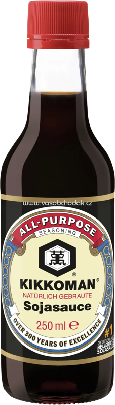 Kikkoman Natürlich Gebraute Sojasauce, 250 ml