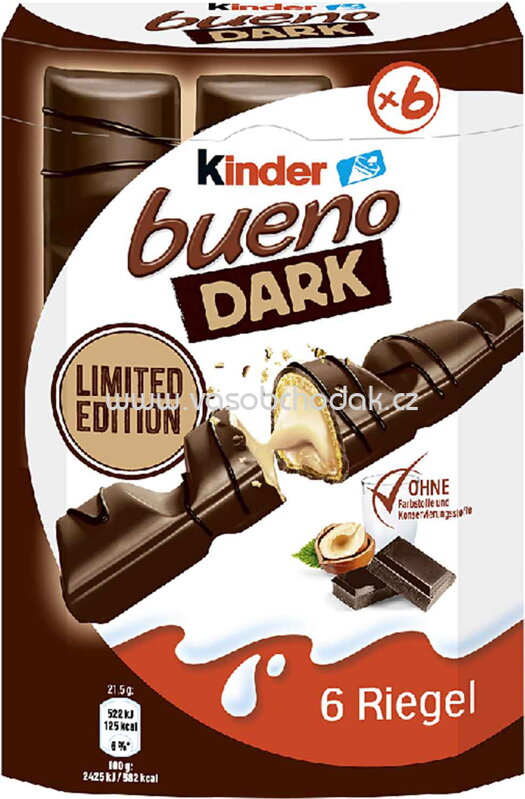 Kinder Bueno Dark, 6 St, 129g