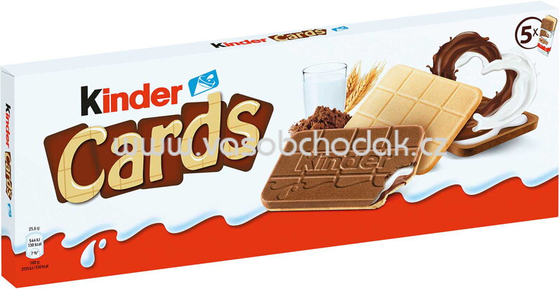 Kinder Cards, 5x2 St, 128g Kinder Cards, 5x2 St, 128g