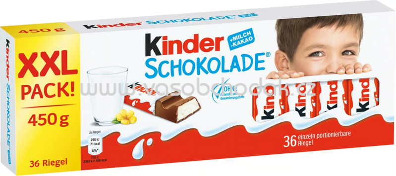 Kinder Riegel XXL Pack, 36 St, 450g Kinder Riegel XXL Pack, 36 St, 450g