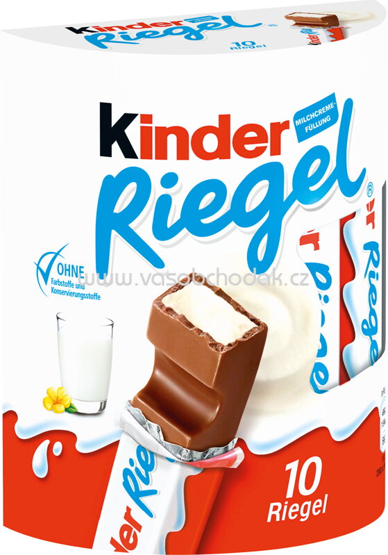 Kinder Riegel, 10 St, 210g Kinder Riegel, 10 St, 210g