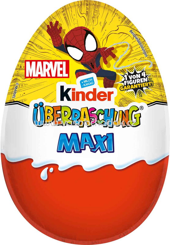 Kinder Überraschung Maxi Classic-Ei Marvel, 100g Kinder Überraschung Maxi Classic-Ei Marvel, 100g