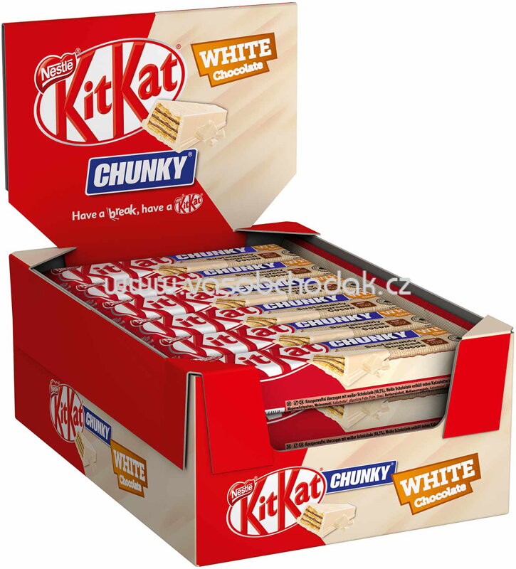 KitKat Chunky White Chocolate, 24x40g, 960g KitKat Chunky White Chocolate, 24x40g, 960g