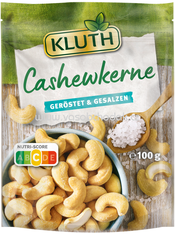 Kluth Cashewkerne, geröstet & gesalzen, 100g Kluth Cashewkerne, geröstet & gesalzen, 100g