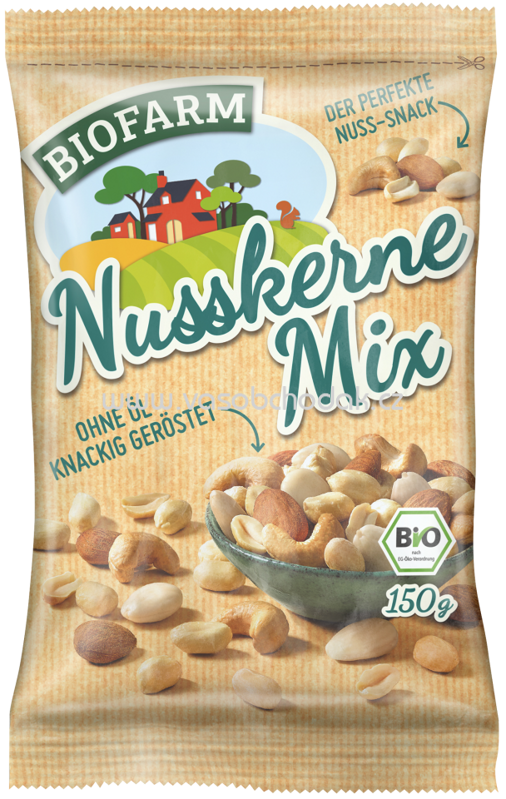 Kluth Biofarm Nusskerne Mix, ungesalzen, 150g Kluth Biofarm Nusskerne Mix, ungesalzen, 150g