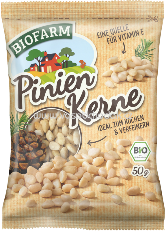 Kluth Biofarm Pinienkerne, 50g Kluth Biofarm Pinienkerne, 50g