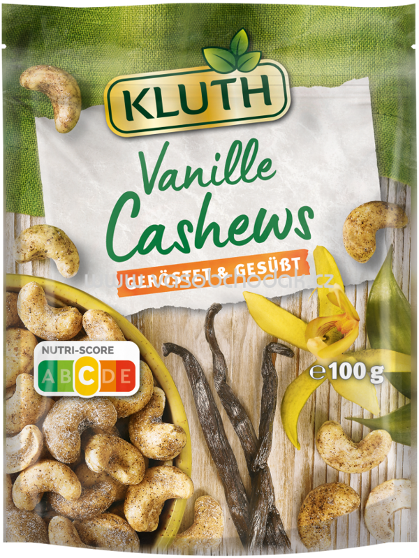 Kluth Vanille Cashews, geröstet & gesüßt, 100g
