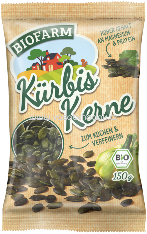 Kluth Biofarm Kürbis Kerne, 150g Kluth Biofarm Kürbis Kerne, 150g